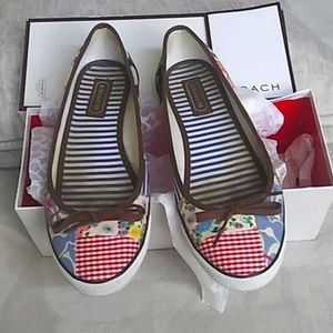 Coach Marie Patchwork flats